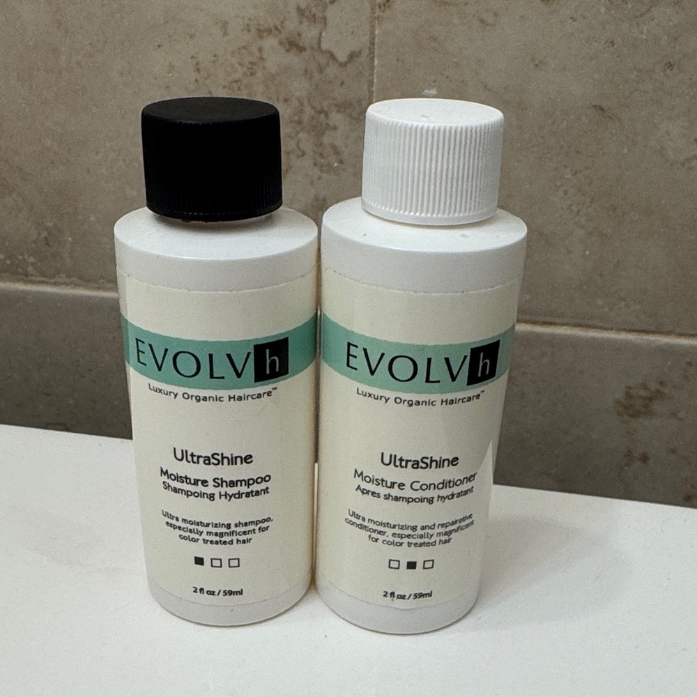 EVOLVh UltraShine Moisture Shampoo & Conditioner Travel Set